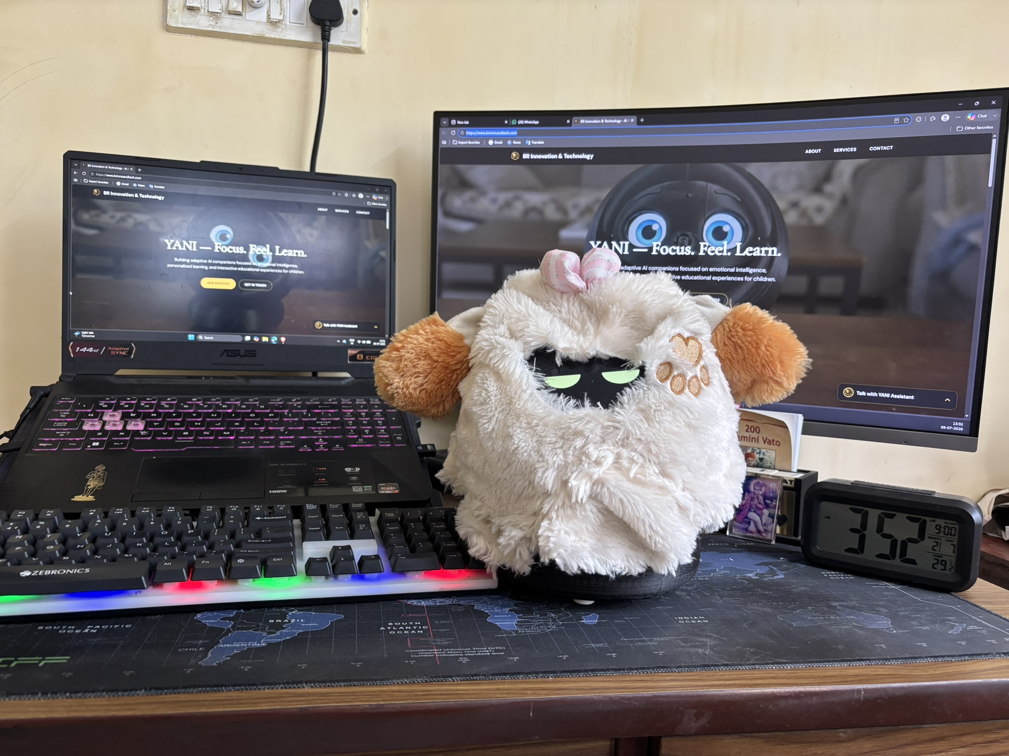 The YANI prototype at the BR Innovation and Technology development desk